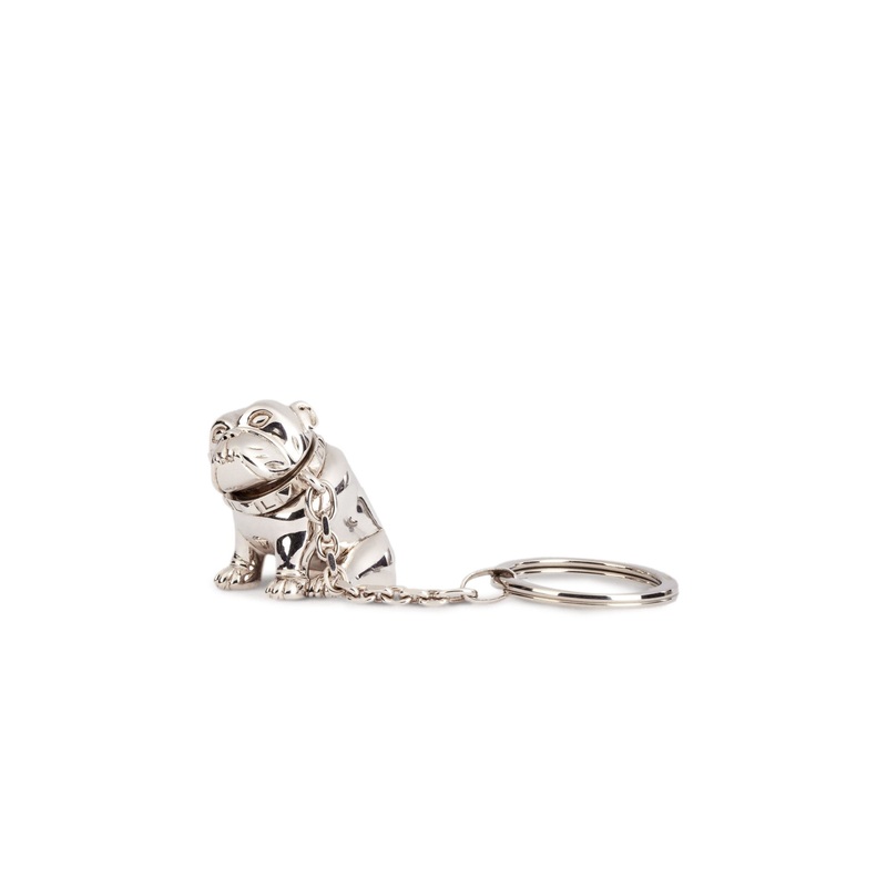 Dunhill Bulldog Key Fob in Palladium