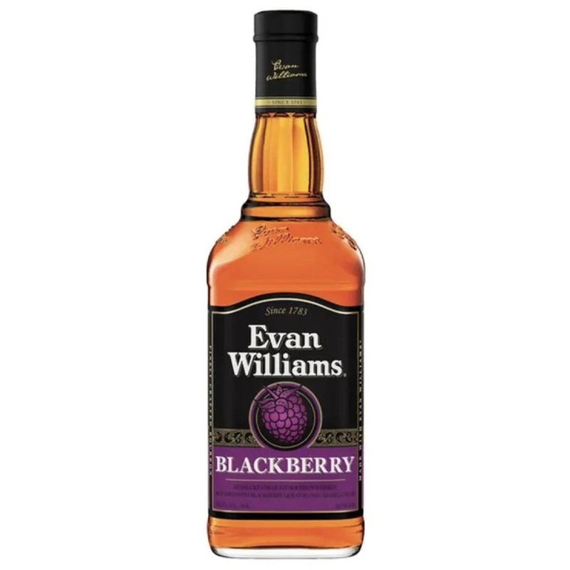 Evan Williams Blackberry Bourbon Liqueur Kentucky Straight Bourbon with Natural Blackberry (65 Proof)
