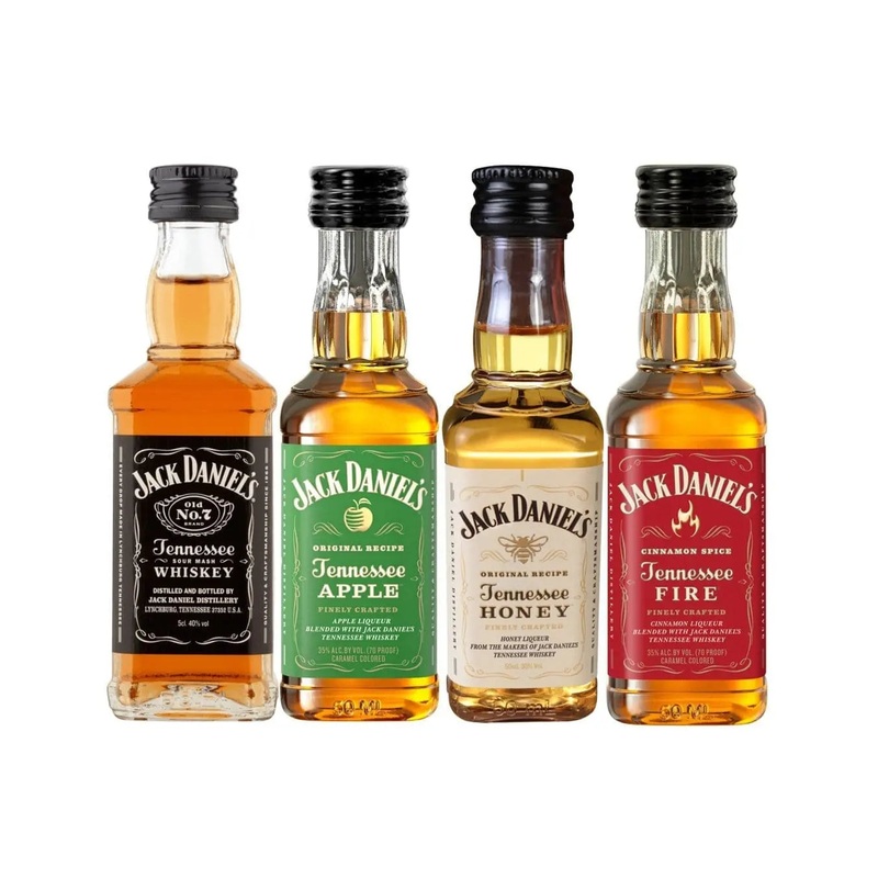 Jack Daniel's Whiskey Quad Miniature Pack, 4 x 5 cl
