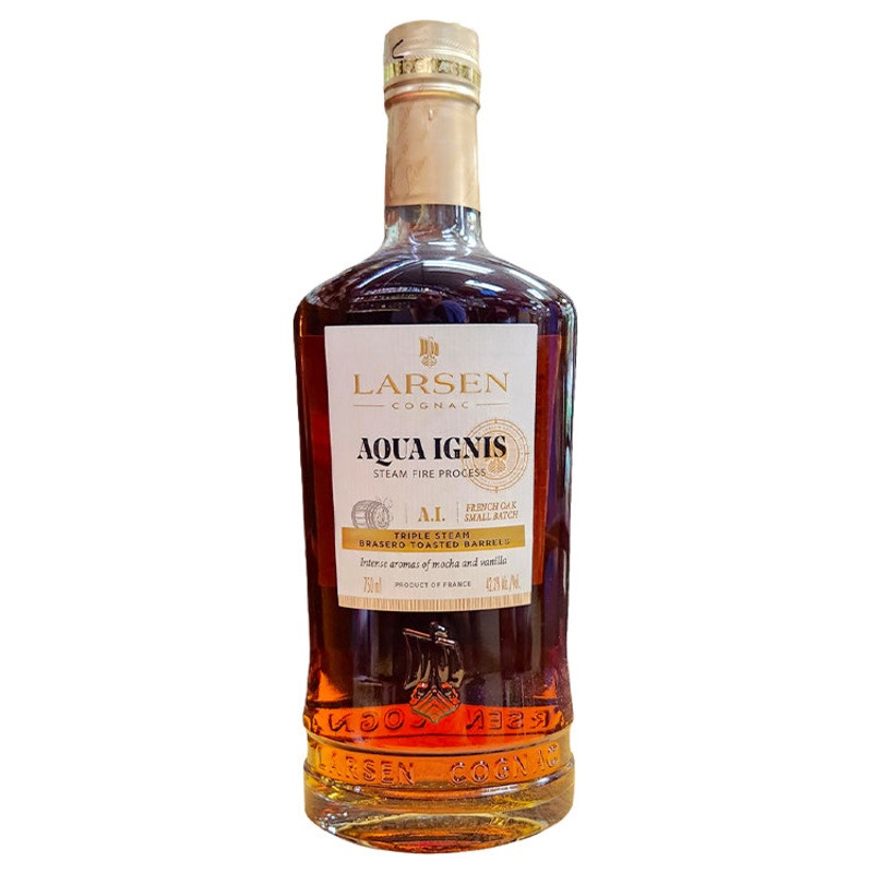 Larson Aqua Ignis Steam Fire Process Cognac - 750ml