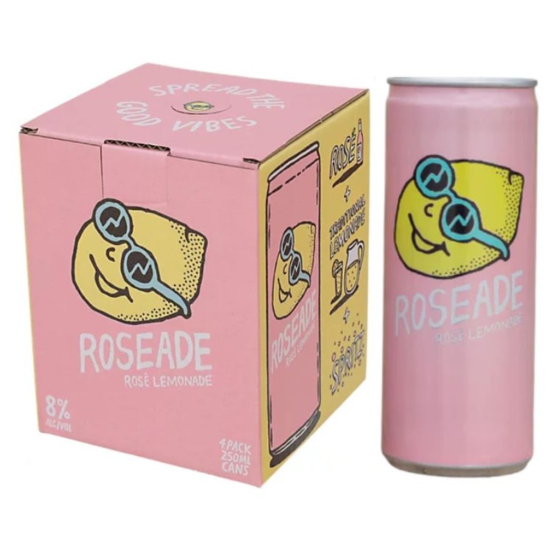 Roseada Rose Lemonade - 250ml x 4
