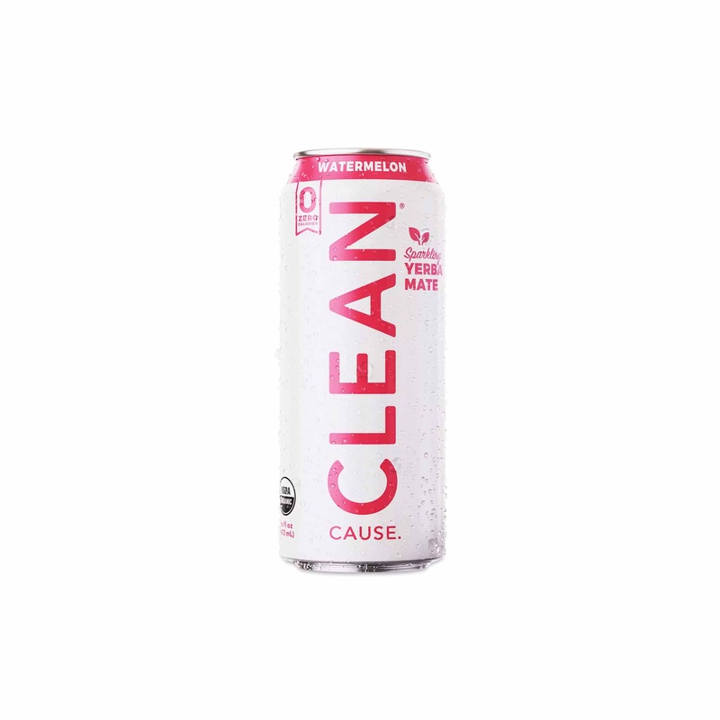 CLEAN CAUSE SPARKLING YERBA MATE WATERMELON 16oz