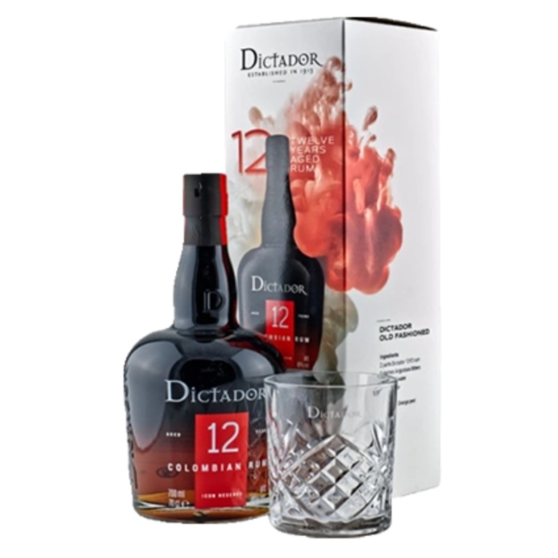 Dictador 12YO + Glass 700ml