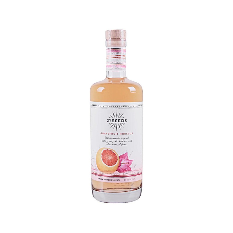 21 Seeds Grapefruit Hibiscus Infused Blanco Tequila