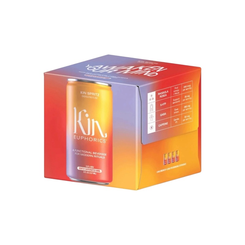 Ken Euphorics Spritz Caffeinated Non Alcoholic 4 x 8oz Cans