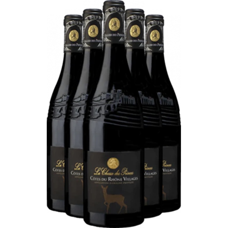 La Chasse des Princes Cotes du Rhone Villages SIX PACK 2023 750ml (due end May)
