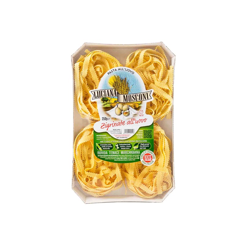 LUCIANA MOSCONI EGG ZIGRINATE NESTS PASTA 250g