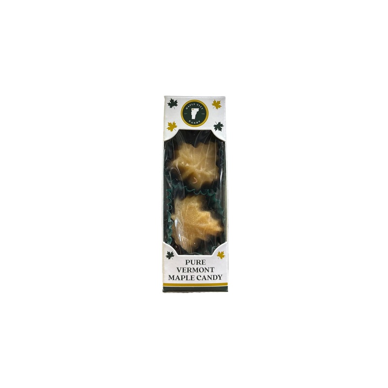 MAPLE CITY VERMONT PURE MAPLE CANDY MAPLE LEAF 2pc