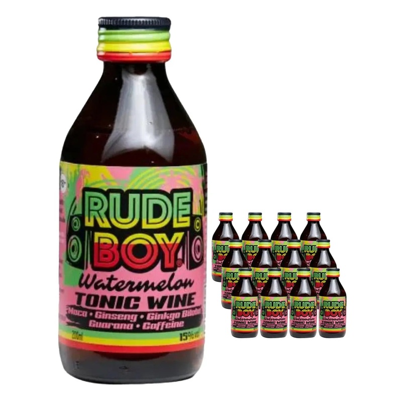 Rude Boy Watermelon Tonic Wine, 12 x 200 ml