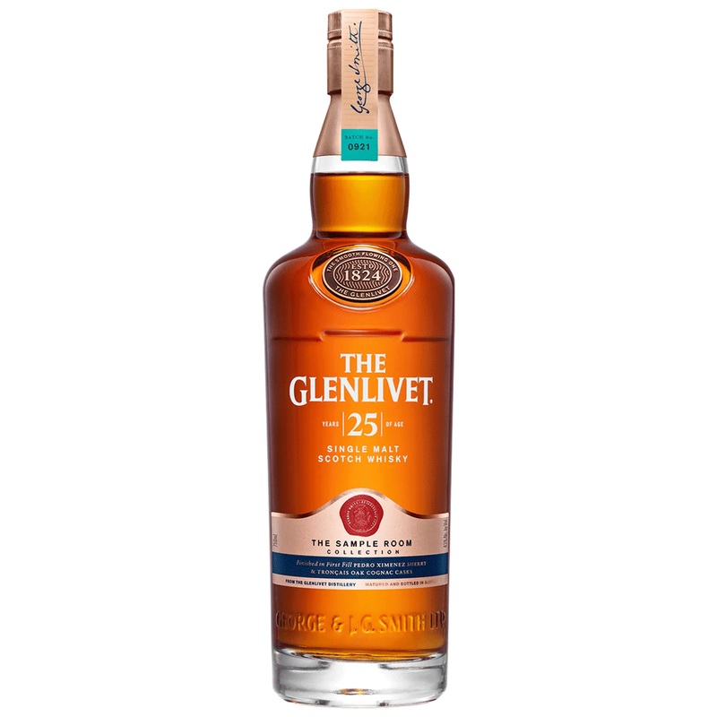 The Glenlivet Single Malt Scotch XXV 25 Year Whiskey