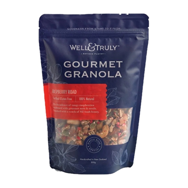 Well & Truly Raspberry Road Gourmet Granola 350gm