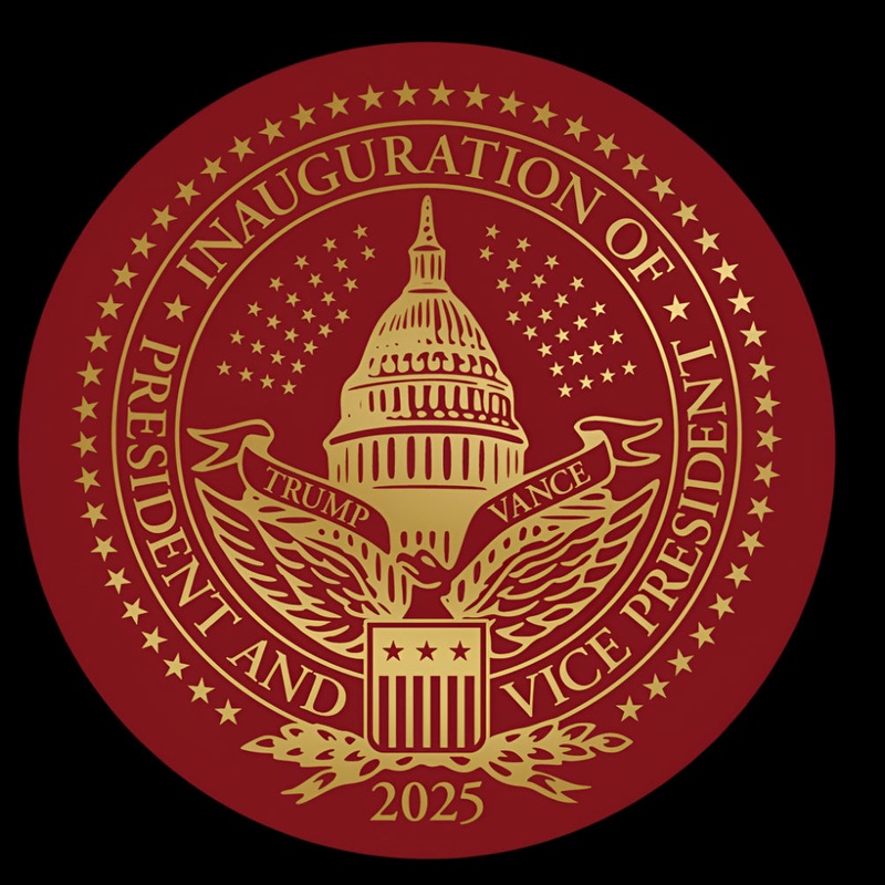 " Inauguration Seal 2025 - Magnesium Die for Gold Stamp -