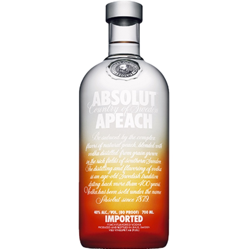Absolut Peach Vodka 38% 1000ml
