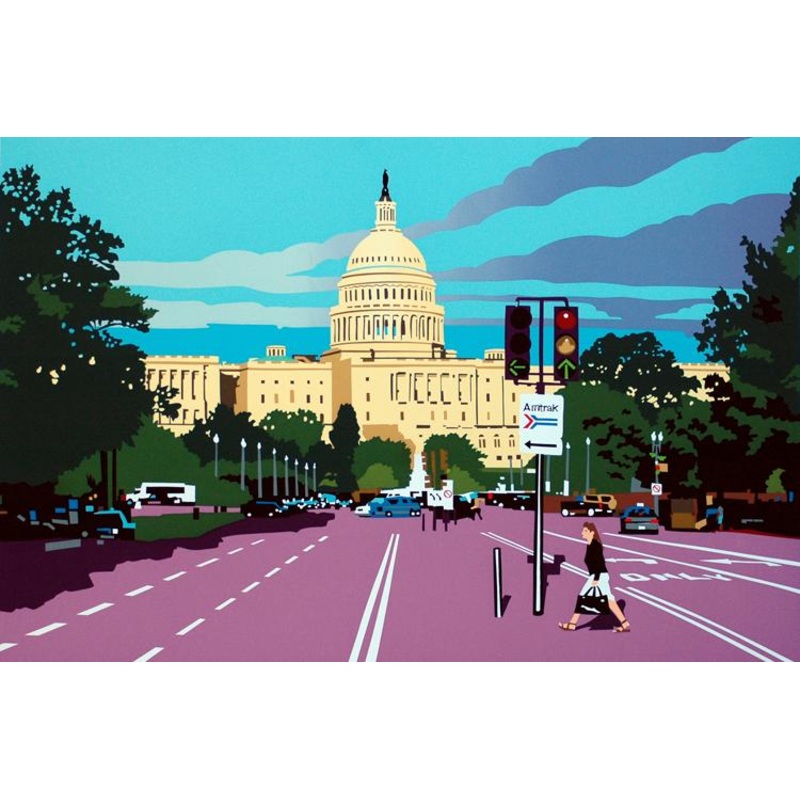 Capitol Afternoon | 11 by 14 Inches | Artist Joseph Craig English | Gallery at Studio Burke
