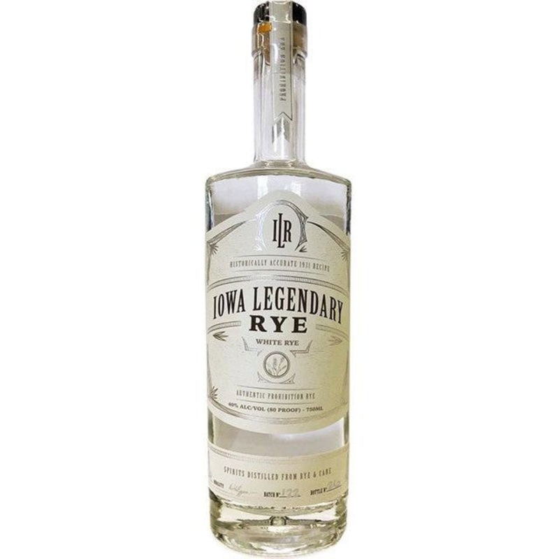 Iowa Legendary Rye White Label