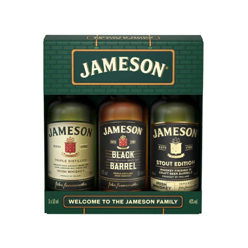 Miniature - Jameson Tripack 3 x 5cl Triple Distilled/Black Barrel/Stout Edition 40% 15cl