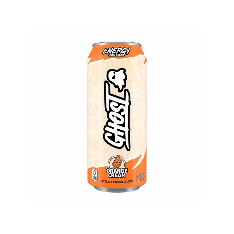 GHOST ZERO SUGAR ORANGE CREAM ENERGY BEVERAGE 16oz