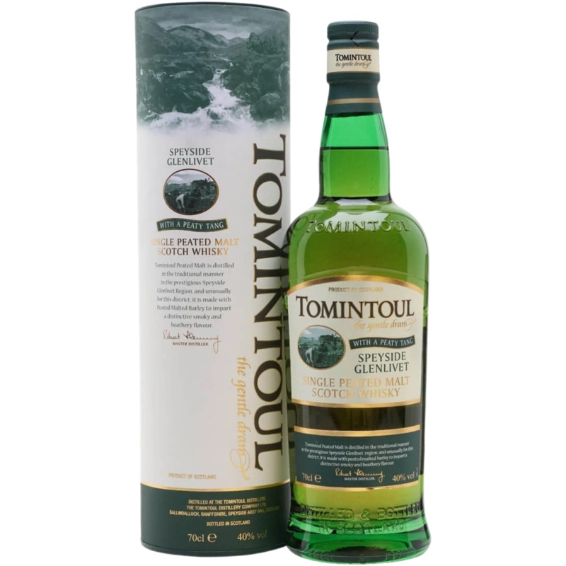 Tomintoul Speyside Glenlivet Peaty + GB 40% 70cl