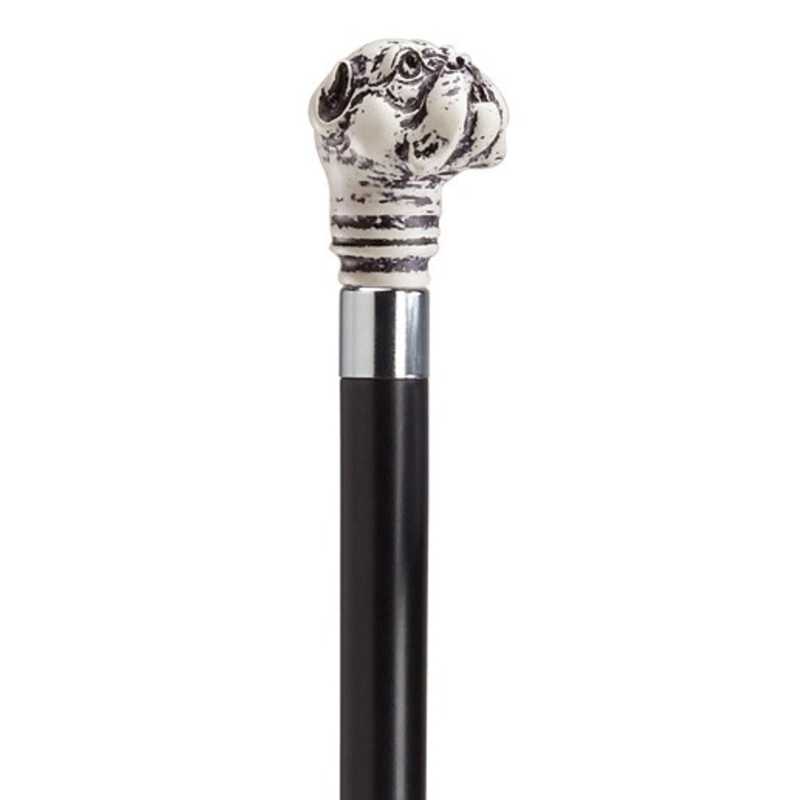 Bulldog Head Handle Walking Stick | Wm. Burke Canes