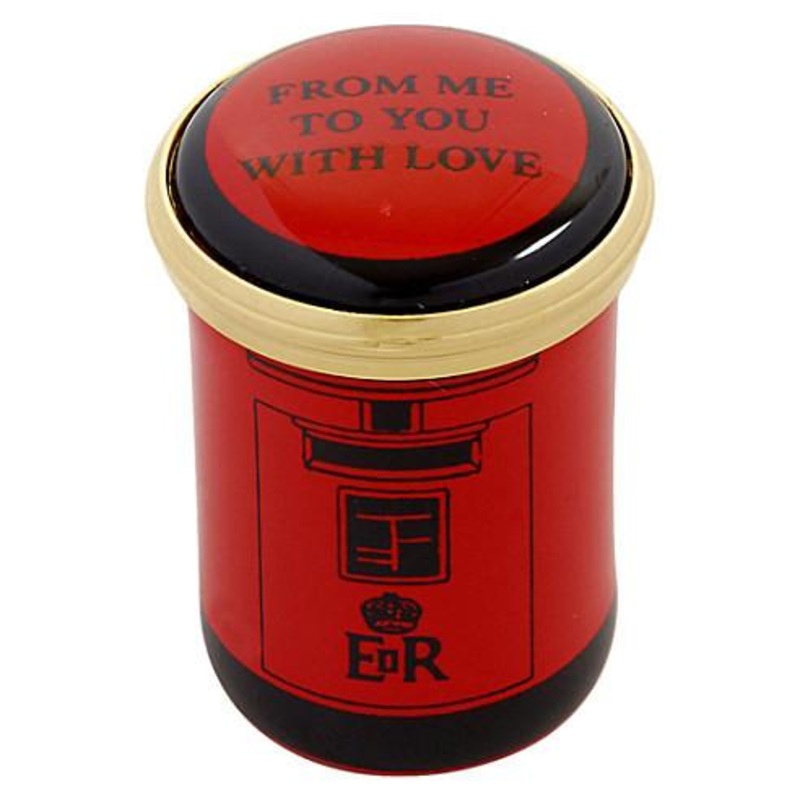 Halcyon Days Love Box | Post Box "From Me to You with Love" Enamel Box | Retired