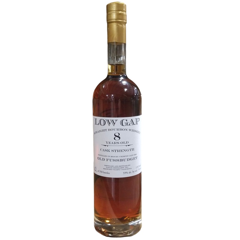 Low Gap "Old Fussbudget" 8 years Old Cask Strength Straight Bourbon Whiskey