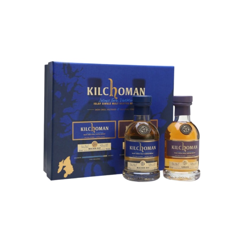 Kilchoman Giftpack Machir Bay and Sanaig (2x20Cl) 46%