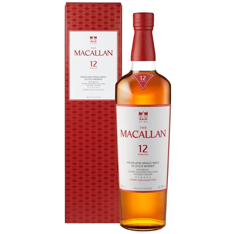 The Macallan 12 Year Old Sherry Oak Whisky, 70 cl