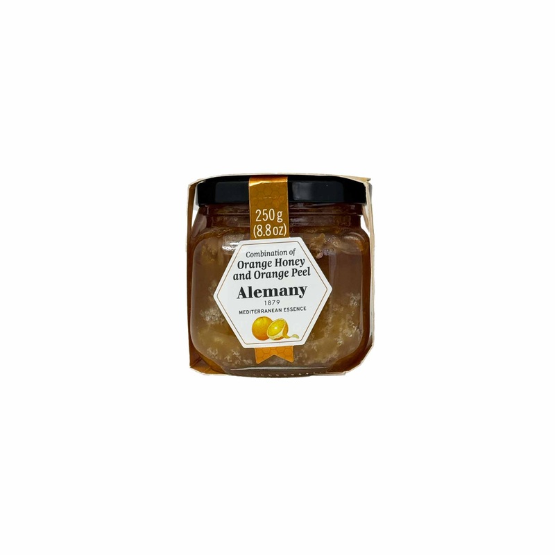 ALEMANY ORANGE BLOSSOM HONEY WITH ORANGE PEEL 8.8oz