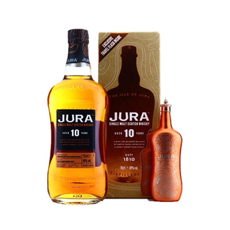 Isle of Jura 10YO + Travel Flask 700ml