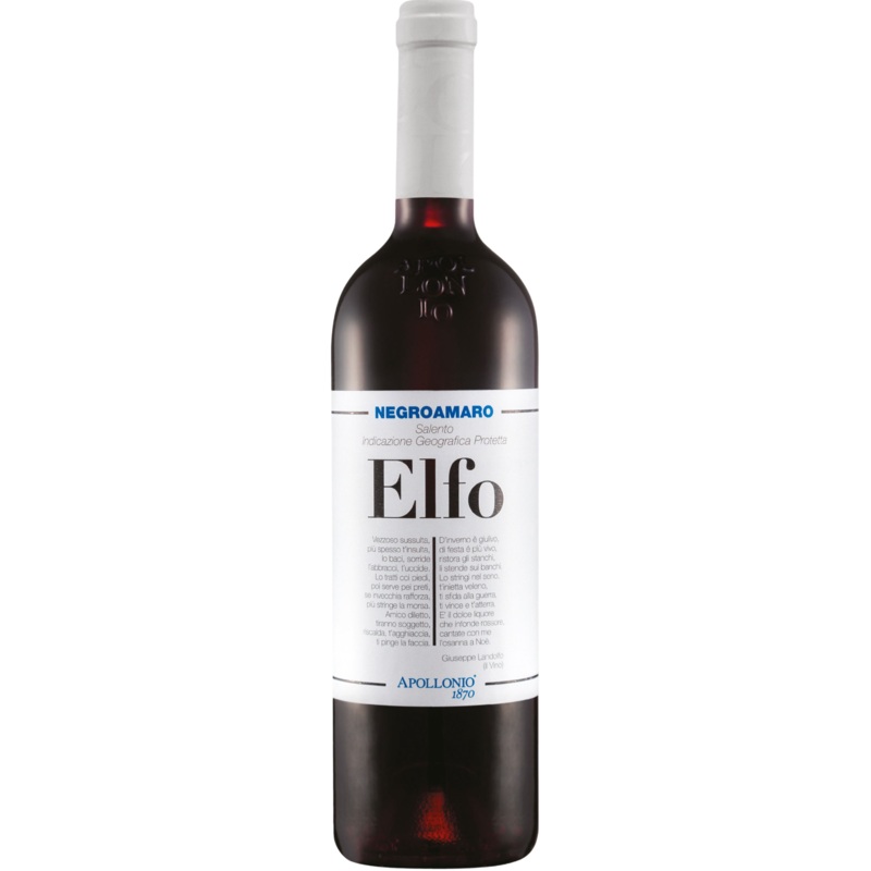 Apollonio - Elfo Negroamaro, Salento Italy 75cl