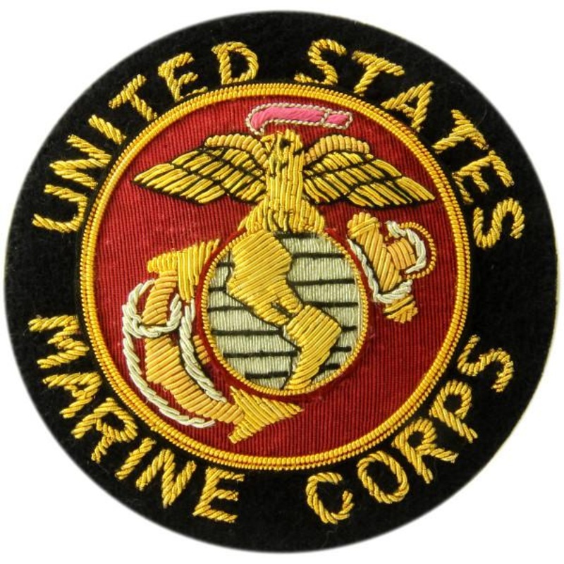 Blazer Badge | US Marine Corps Blazer Badge | Custom Marine Corps Badge | Made in England