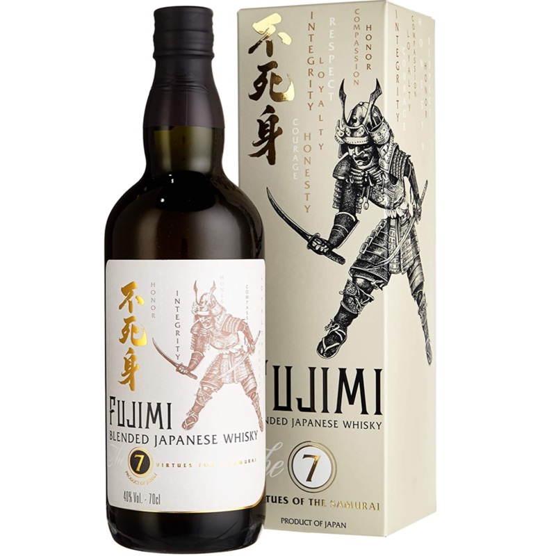 Fujimi 7 Virtues Blended Japanese Whisky + GB 70cl 40%
