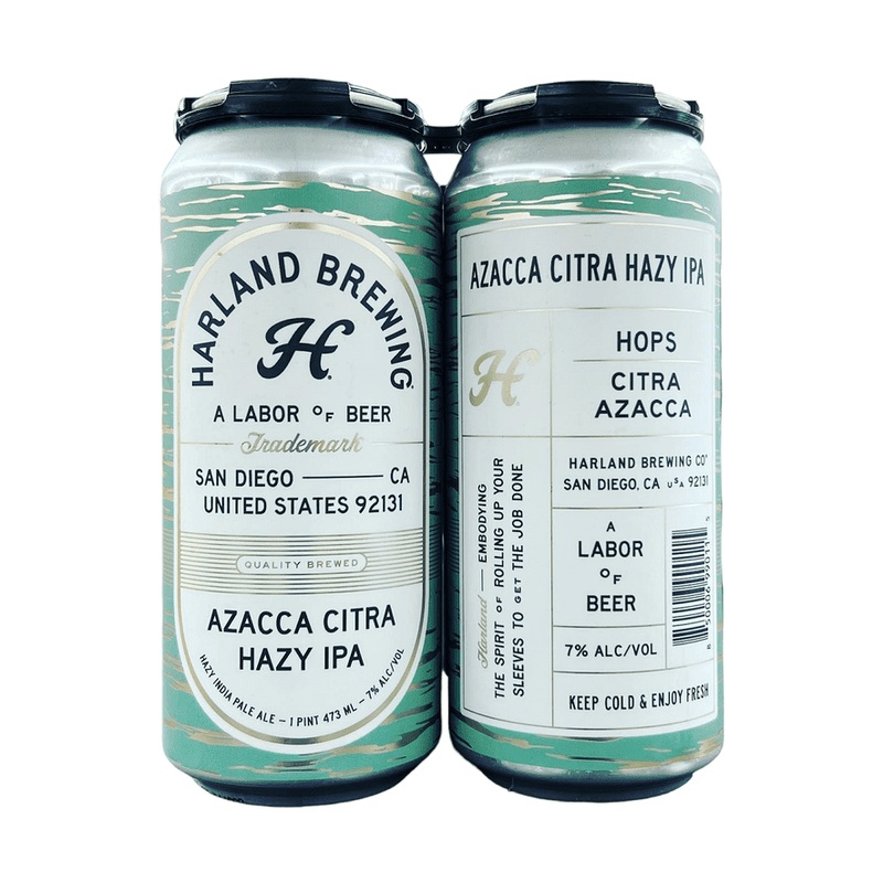 Harland Brewing Azacca Citra Hazy IPA Beer 4-Pack