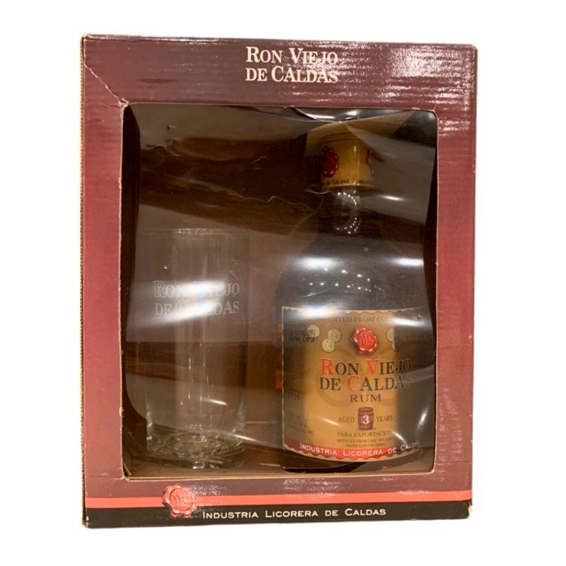 Ron Viejo de Caldas 3 Year Old Gift Set - 750ml