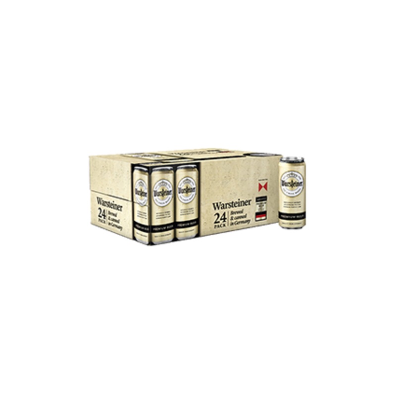 Warsteiner Premium 500ml Cans 24pk (due mid 2026)