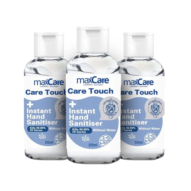 Max Care Hand Sanitiser (75% Alc.) Multipack, 3 x 55 ml