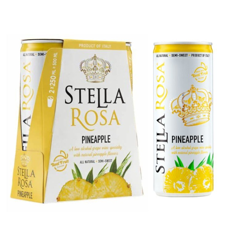 Stella Rosa Pineapple Cans - 250ml x 2
