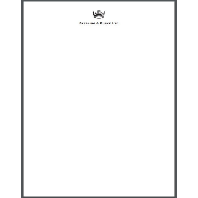 Pricing / Deposit | Bespoke Stationery | STANDARD US LETTER SIZE SHEET | Folds in Thirds | 8.5 by 11" | White, Pearl, and Ecru | Hand Engraved | 100% Cotton Paper