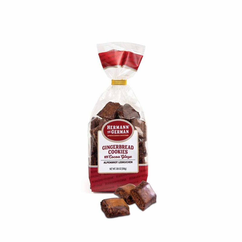 HERMANN THE GERMAN GINGERBEAD COOKIES WITH COCOA GLAZE 200g