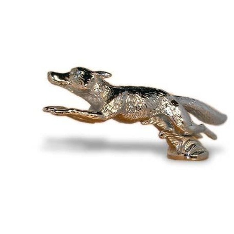 Hood Ornament | Running Fox | Large | Mascot / Hood Ornament | 2 1/2 by 6 Inches | Made in England