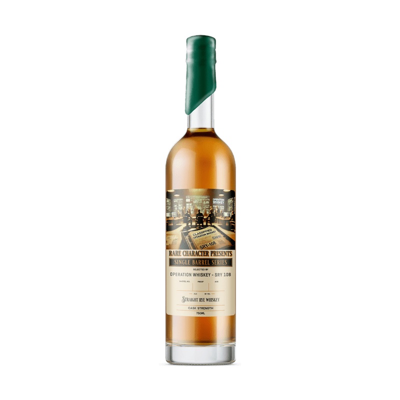 Rare Character Operation Whiskey SRY-108 Single Barrel Straight Rye Whiskey