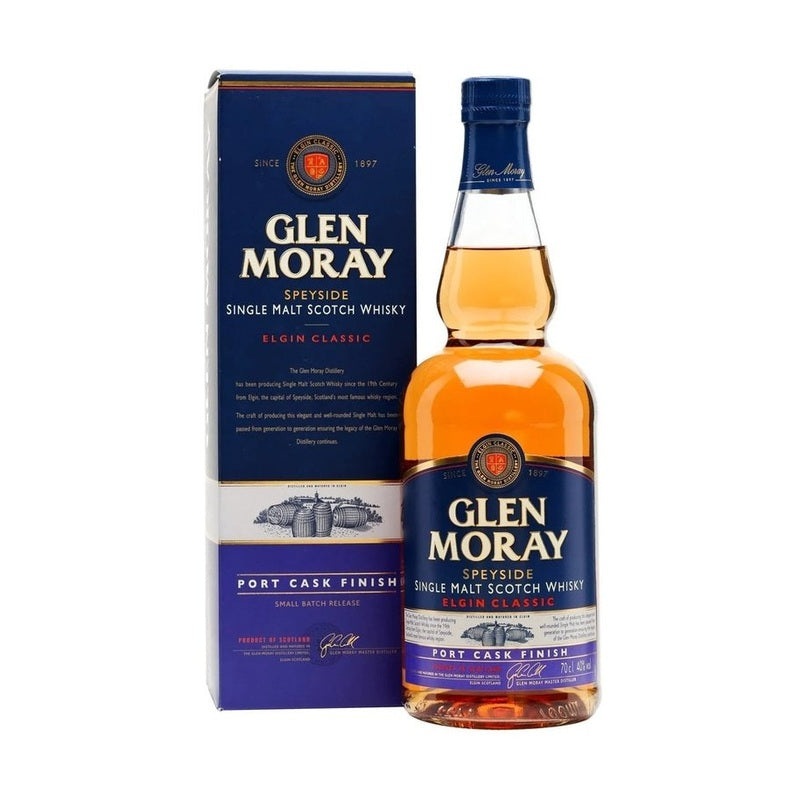 Glen Moray Classic Port Cask Finish Speyside Single Malt Scotch Whisky