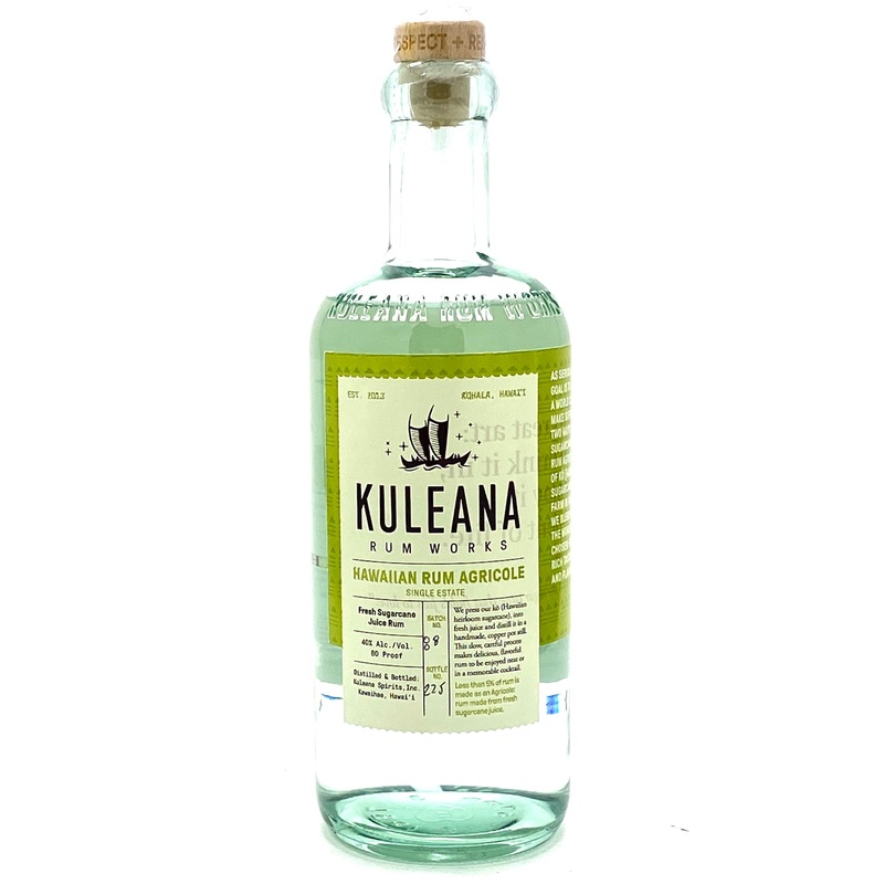 Kuleana Rum Works Hawaiian Single Estate Rum Agricole