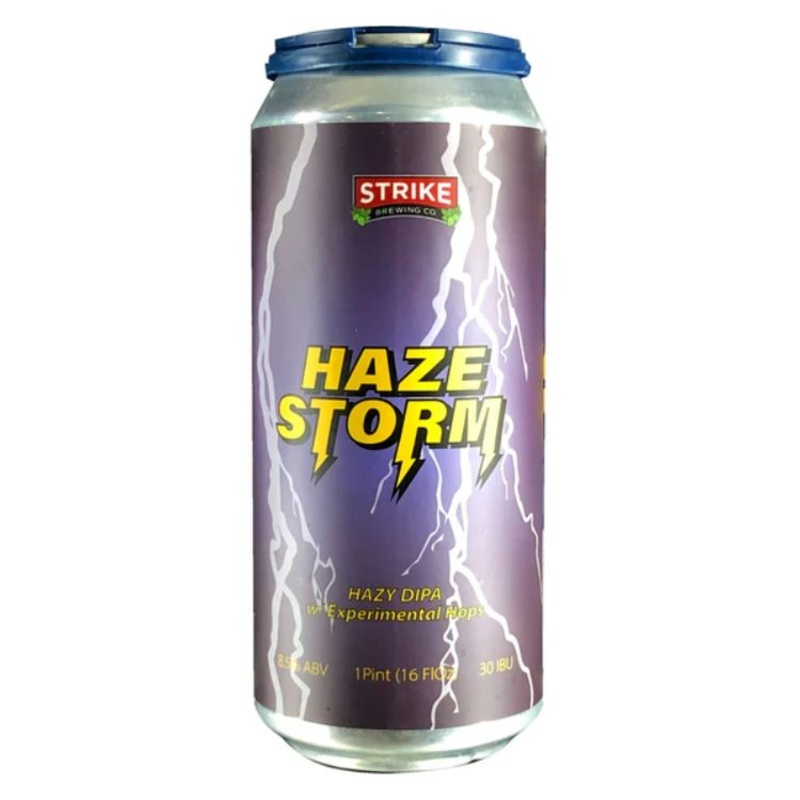 Strike Brewing "Haze Storm" Hazy IPA - 16oz x 4