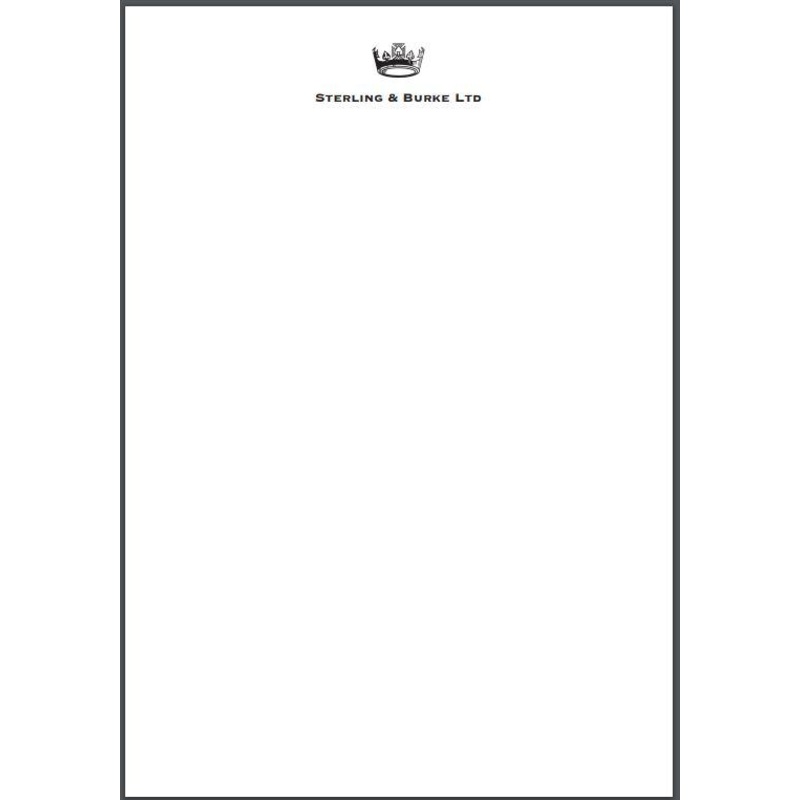 Pricing / Deposit | Bespoke Stationery | MONARCH SIZE SHEET | Folds in Thirds | 7.25 by 10.5" | White, Pearl, and Ecru | Hand Engraved | 100% Cotton Paper