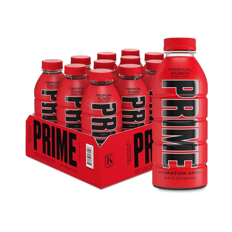 Prime Tropical Punch Hydration Drink Multipack, 12 x 500 ml