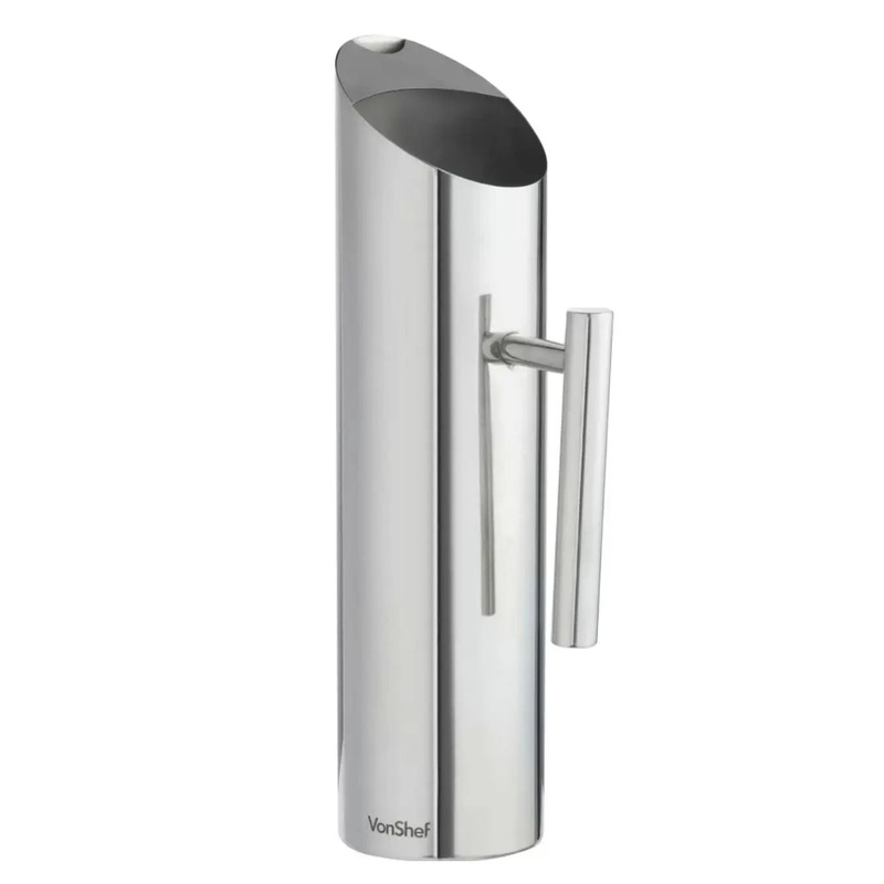 VonShef Stainless Steel Water Pitcher 1.7L