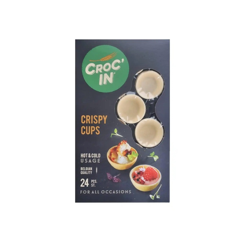 CROC' IN CRISPY CUPS NEUTRAL TARTLETT SHELLS 24 PIECES 72g