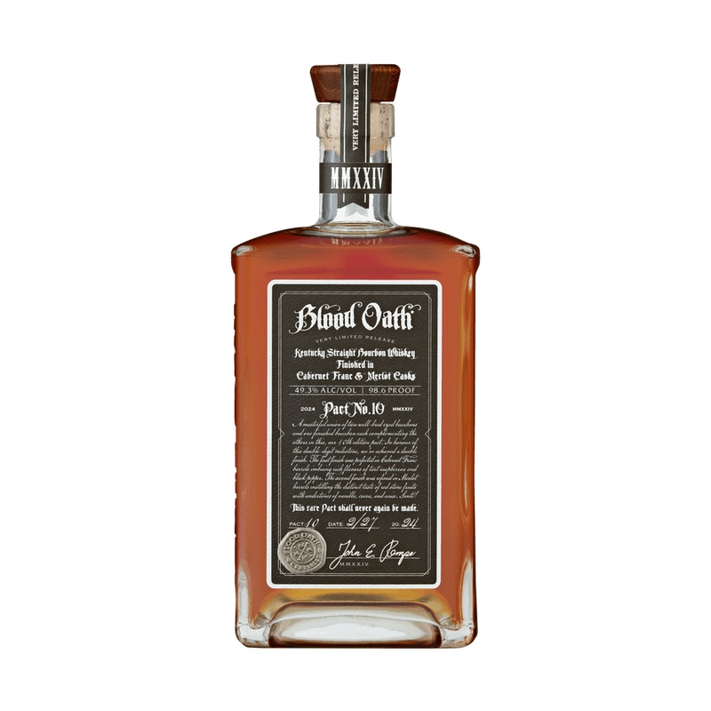 Blood Oath Pact No. 10 Cabernet Franc & Merlot Cask Finish Kentucky Straight Bourbon Whiskey