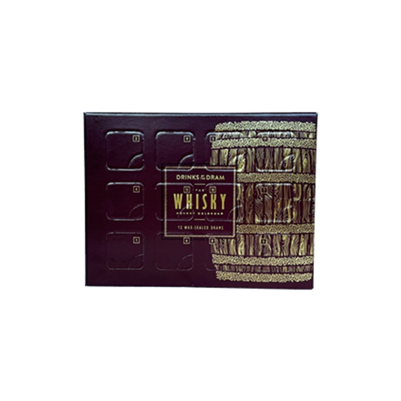 Drinks by the Dram 12 Days of Whisky - Whisky Advent Calendar (MAROON)